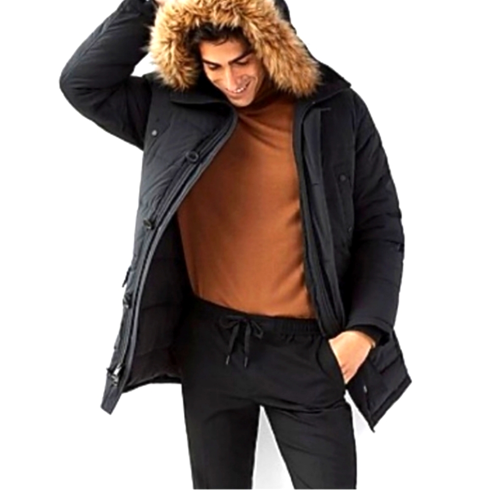 Mens Express Fur Hooded Parka - Picture 2 of 5